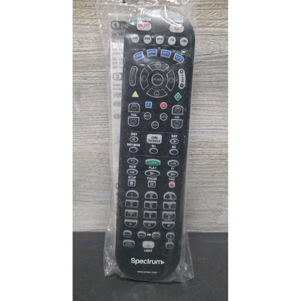 Spectrum remote stock black UR5U-878OL-BHD D6